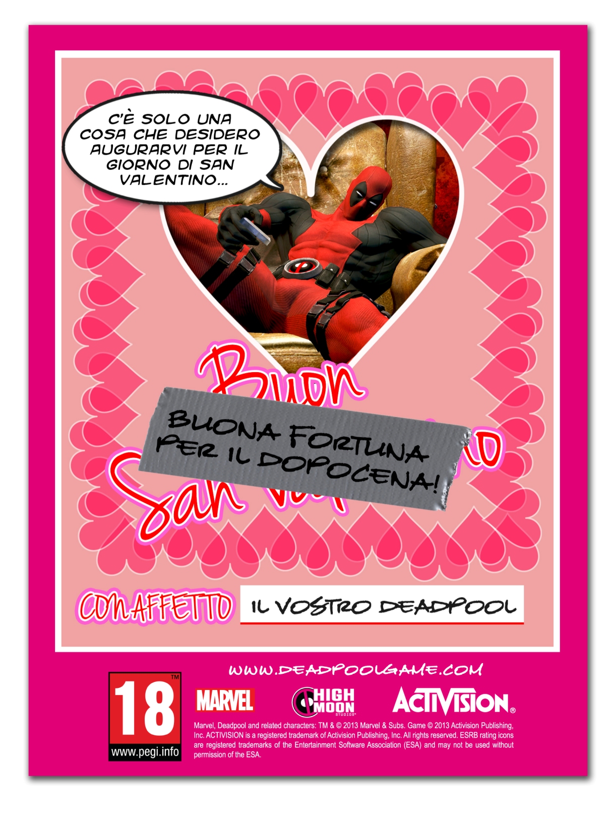 Buon San Valentino dal vostro Deadpool