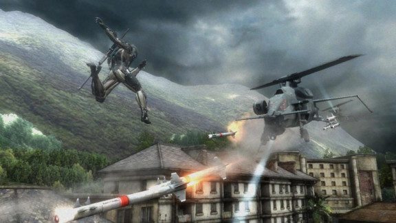 Ecco Raiden che balza di missile in missile... la fine per questo cyborg elicottero è vicina!