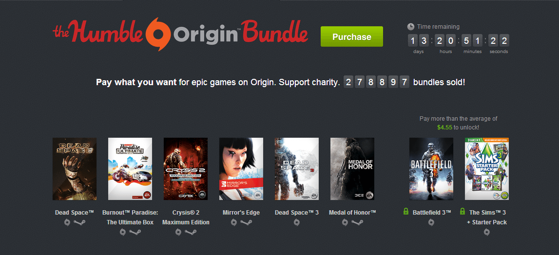 Humble Origin Bundle (pay what you want and help charity)