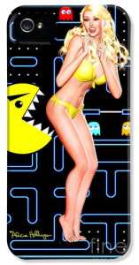 Pacman Cover per Iphone "Girl - Once Bitten..." by Alicia Hollinger