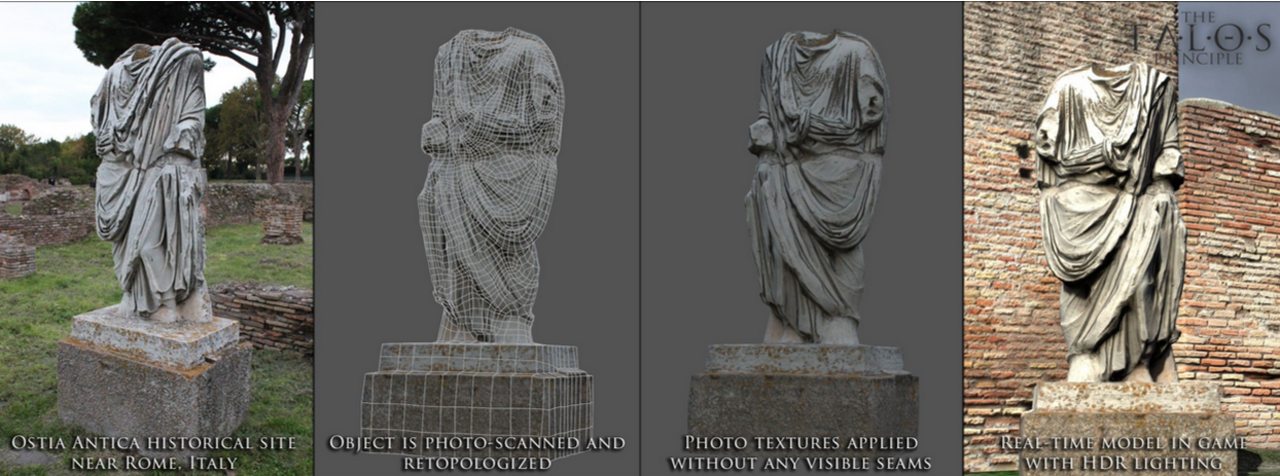 la tecnica denominata Fotogrammetria. La ricostruzioen di Ostia Antica è praticamente perfetta!