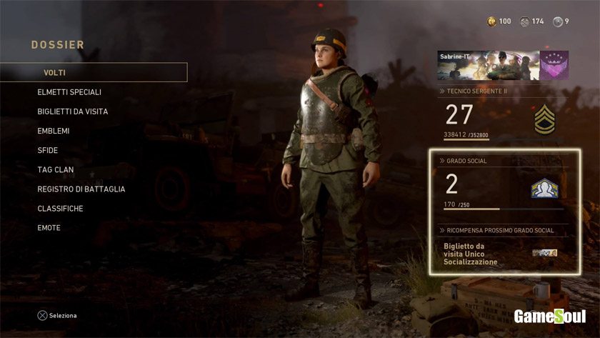 Call of Duty WWII: dove trovare il grado social