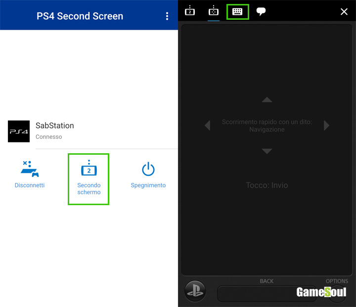 Second Screen di PS4