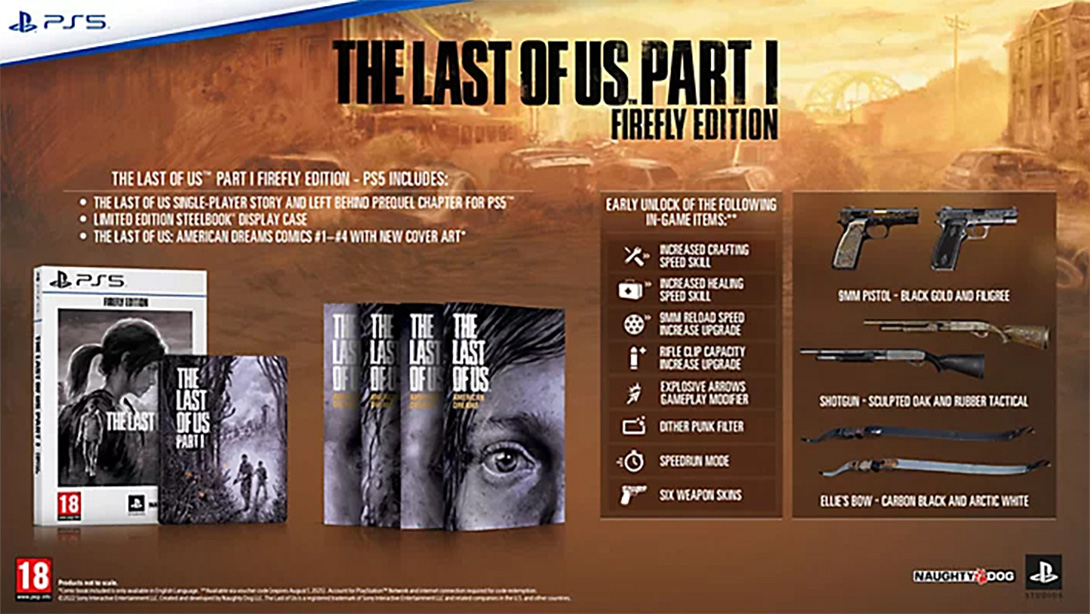 The Last of Us Parte I Firefly Edition in arrivo in Europa senza disco