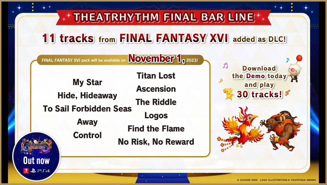 Theatrhythm Final Bar Line Final Fantasy XVI dlc