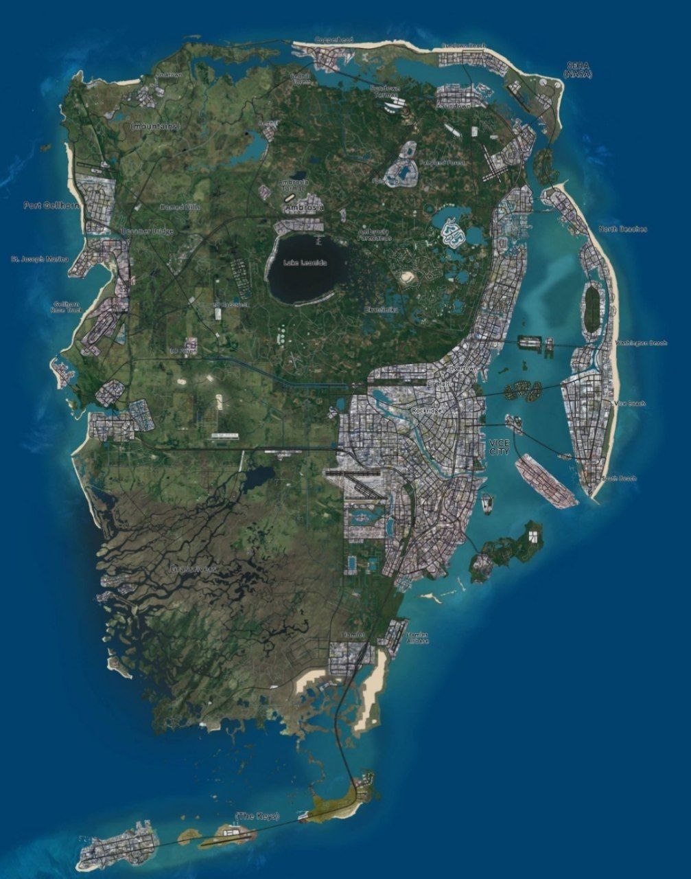 Grand Theft Auto VI leak mappa