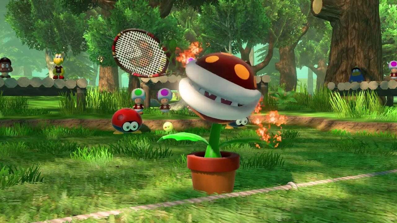 Mario Tennis Aces Fire Piranha Plant