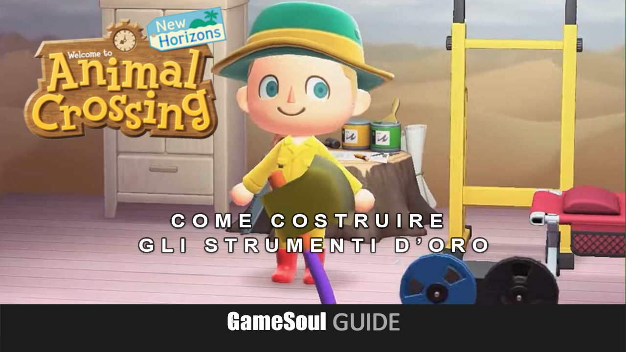 Animal Crossing New Horizons strumenti d'oro