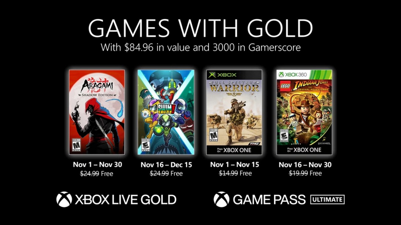 Games With Gold novembre
