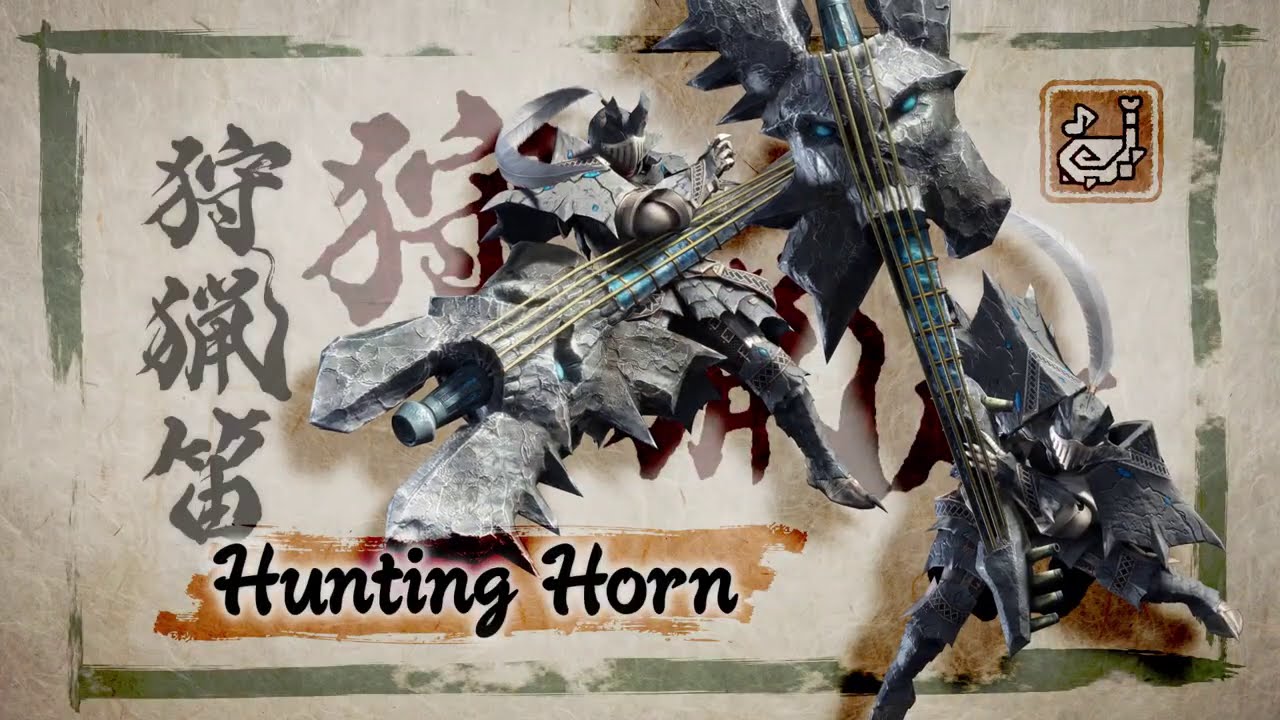 Monster Hunter Rise corno da caccia spadascia