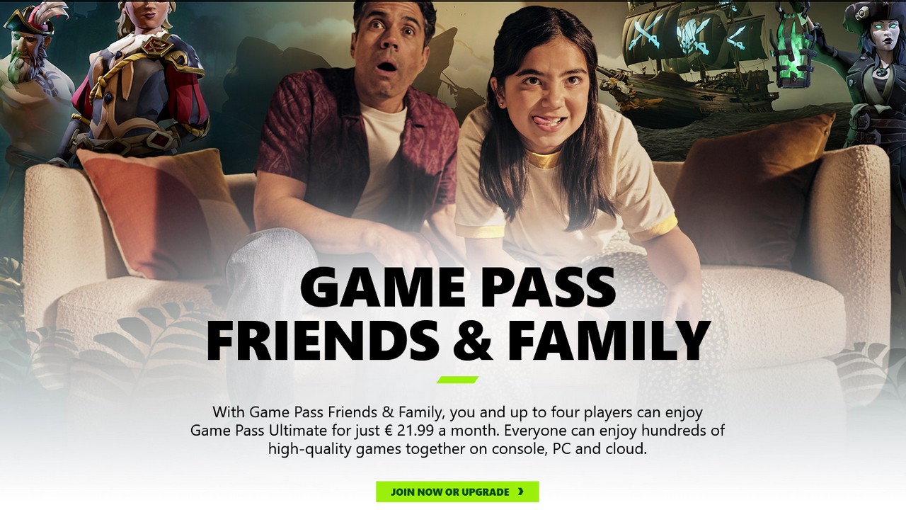 Xbox Game Pass Friends Family