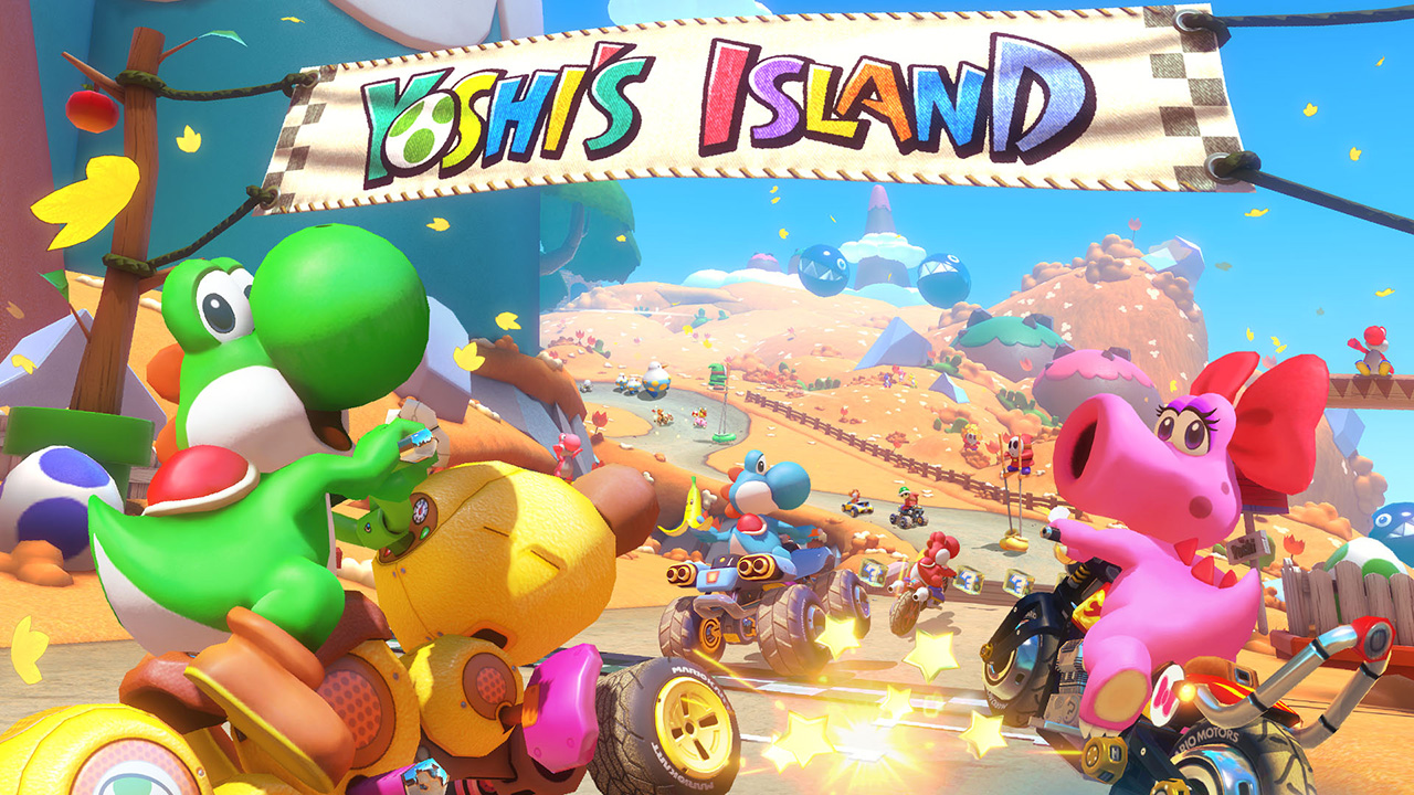 Mario Kart 8 Deluxe pass percorsi aggiuntiv i yoshi's island